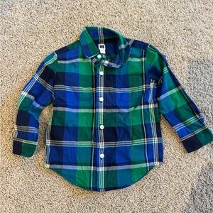 Janie and Jack Plaid Button Down